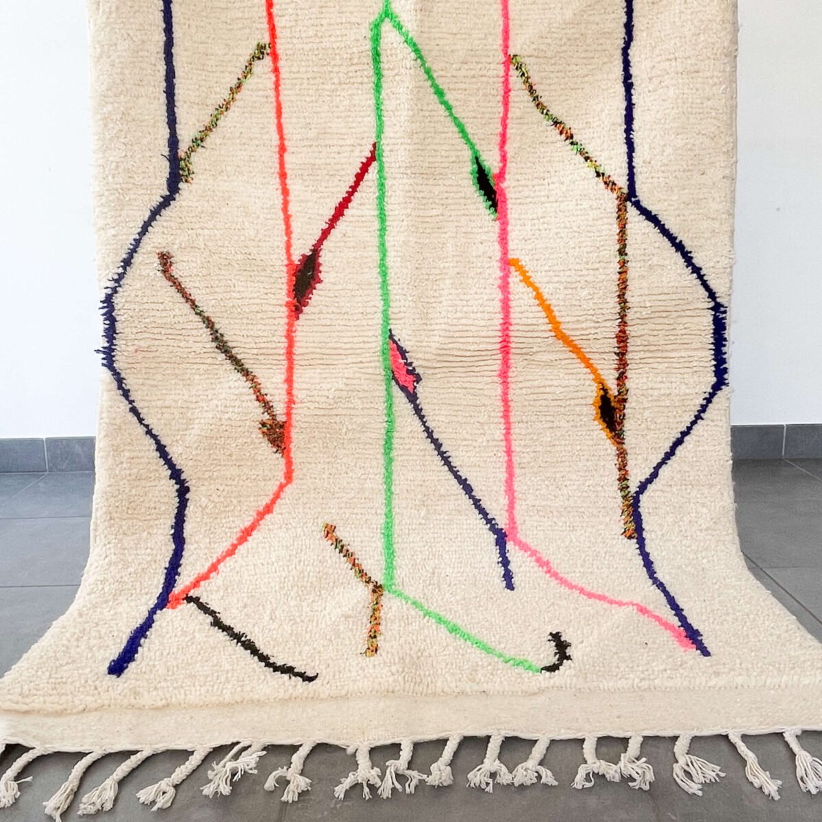 Tapis Berbère Fait Main | 158x104 cm | Laine Naturelle