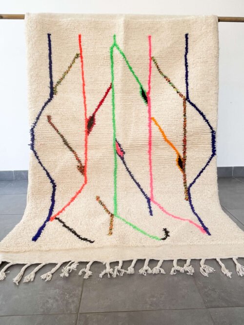 Tapis Berbère Fait Main | 158x104 cm | Laine Naturelle