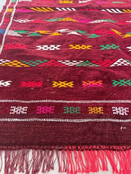 Charmant Petit Tapis Berbère Laine | 140x105 cm | Idéal Chambre ou Bureau