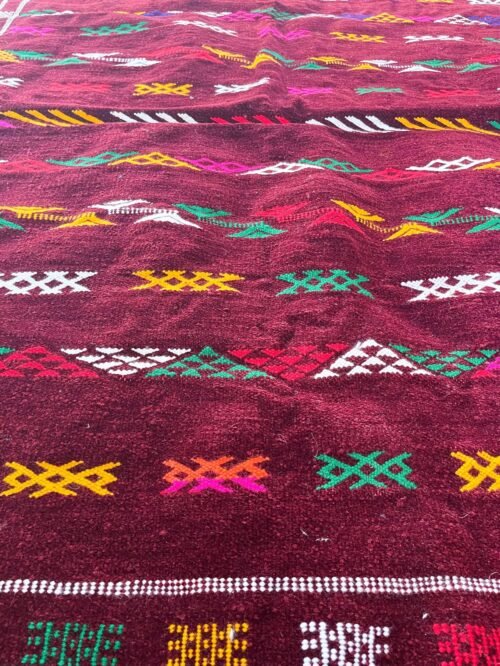Charmant Petit Tapis Berbère Laine | 140x105 cm | Idéal Chambre ou Bureau