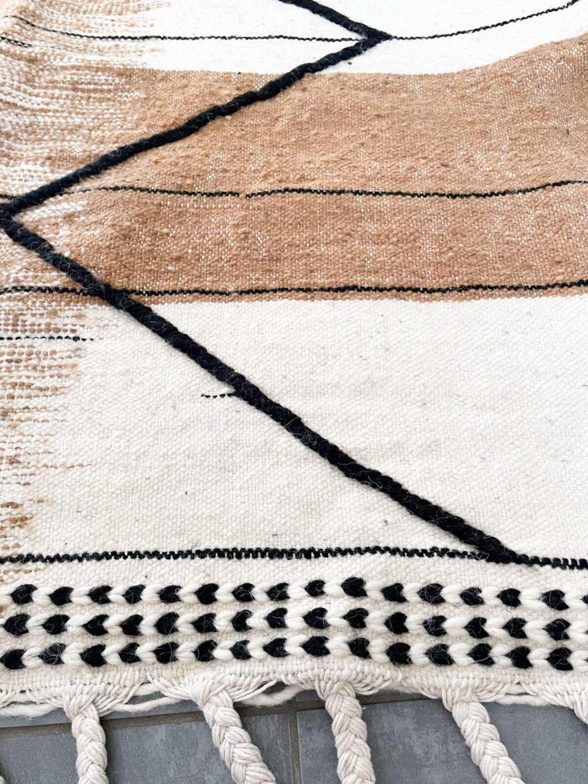 Tapis Berbère en Laine | 102x151 cm | Fait Main | Authentique