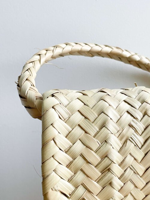 Besace en Osier Artisanale | Sac Bandoulière Bohème 30x33x7cm