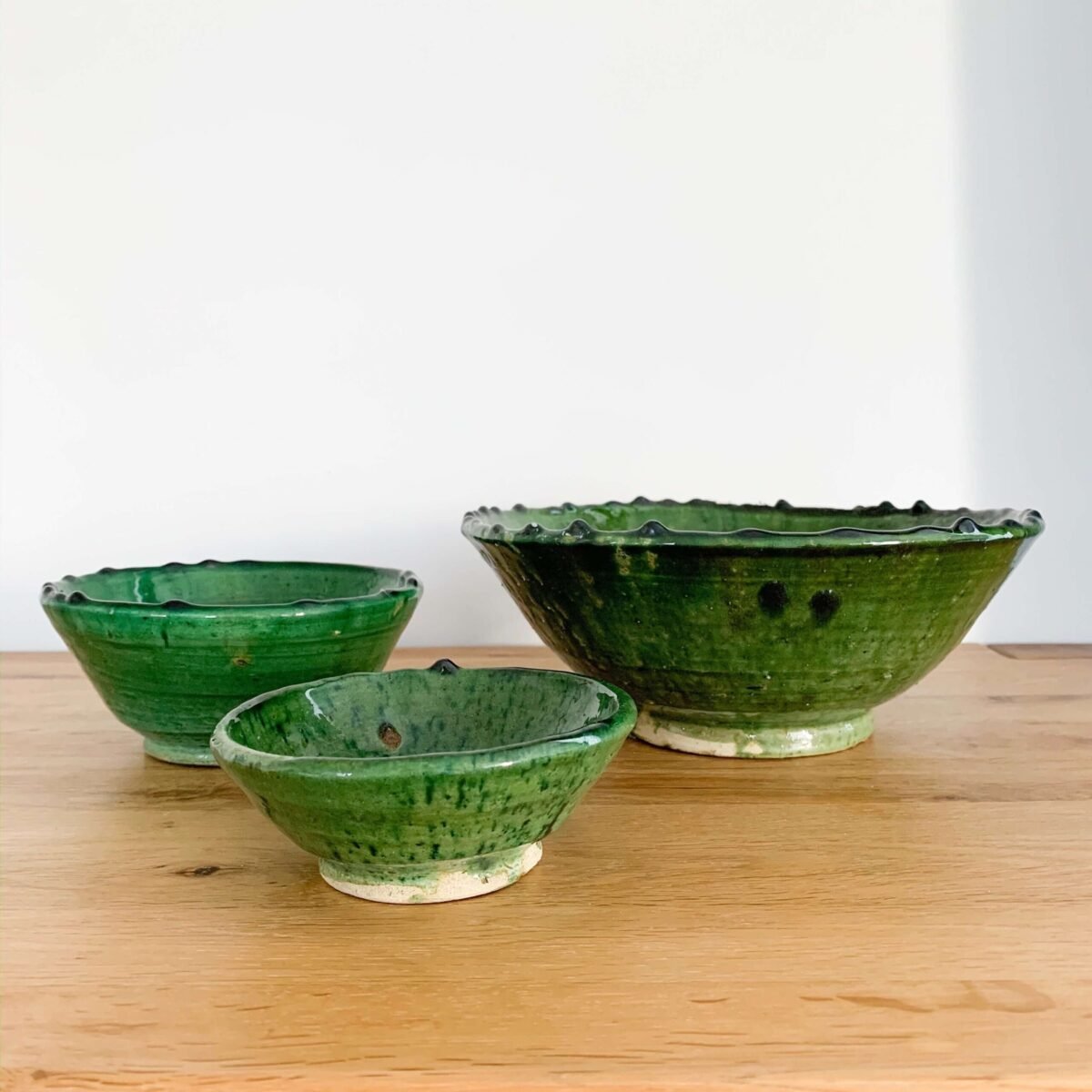 Saladier Tamegroute en Poterie Émaillée | 24x9 cm