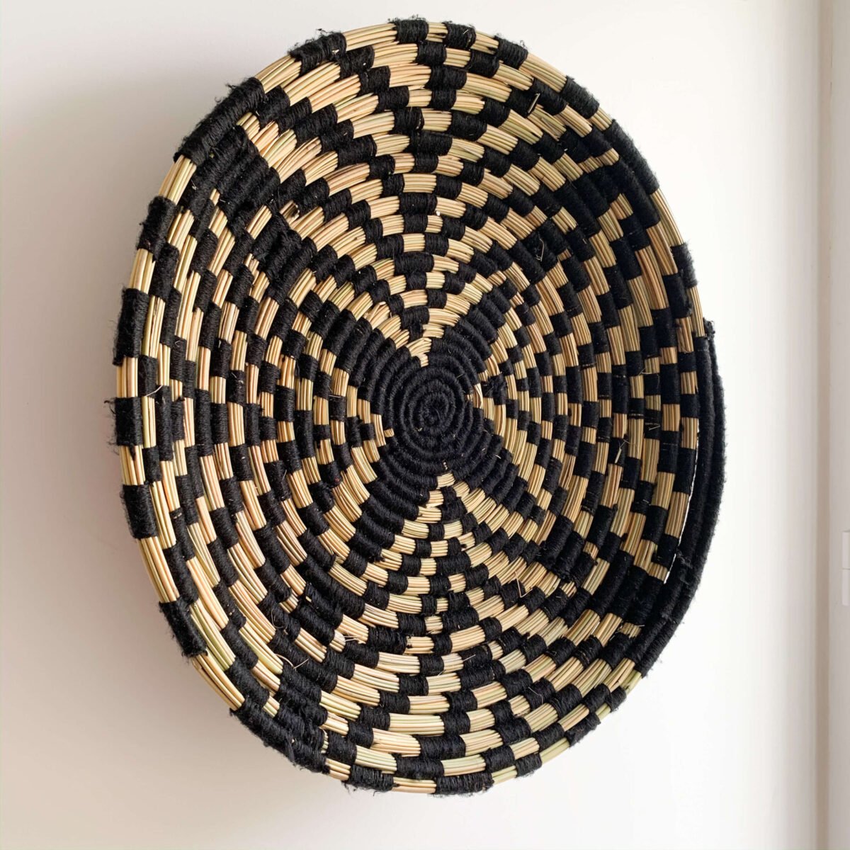 Déco Murale Tressée Artisanale | Corbeille Berbère | 45 cm