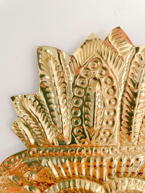 Miroir Façon Ex Voto Corazon en Laiton | Plusieurs Tailles