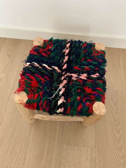 Tabouret Baldi Marocain Multicolore | 21x25 cm