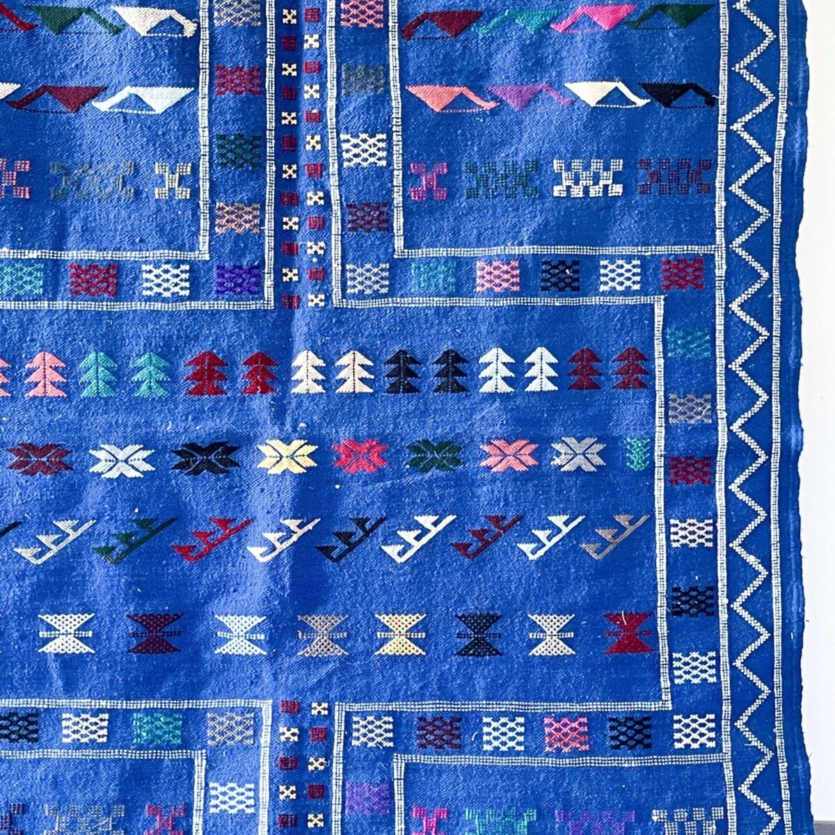 Tapis Berbère Laine Authentique | 255x140 cm | Pièce Unique