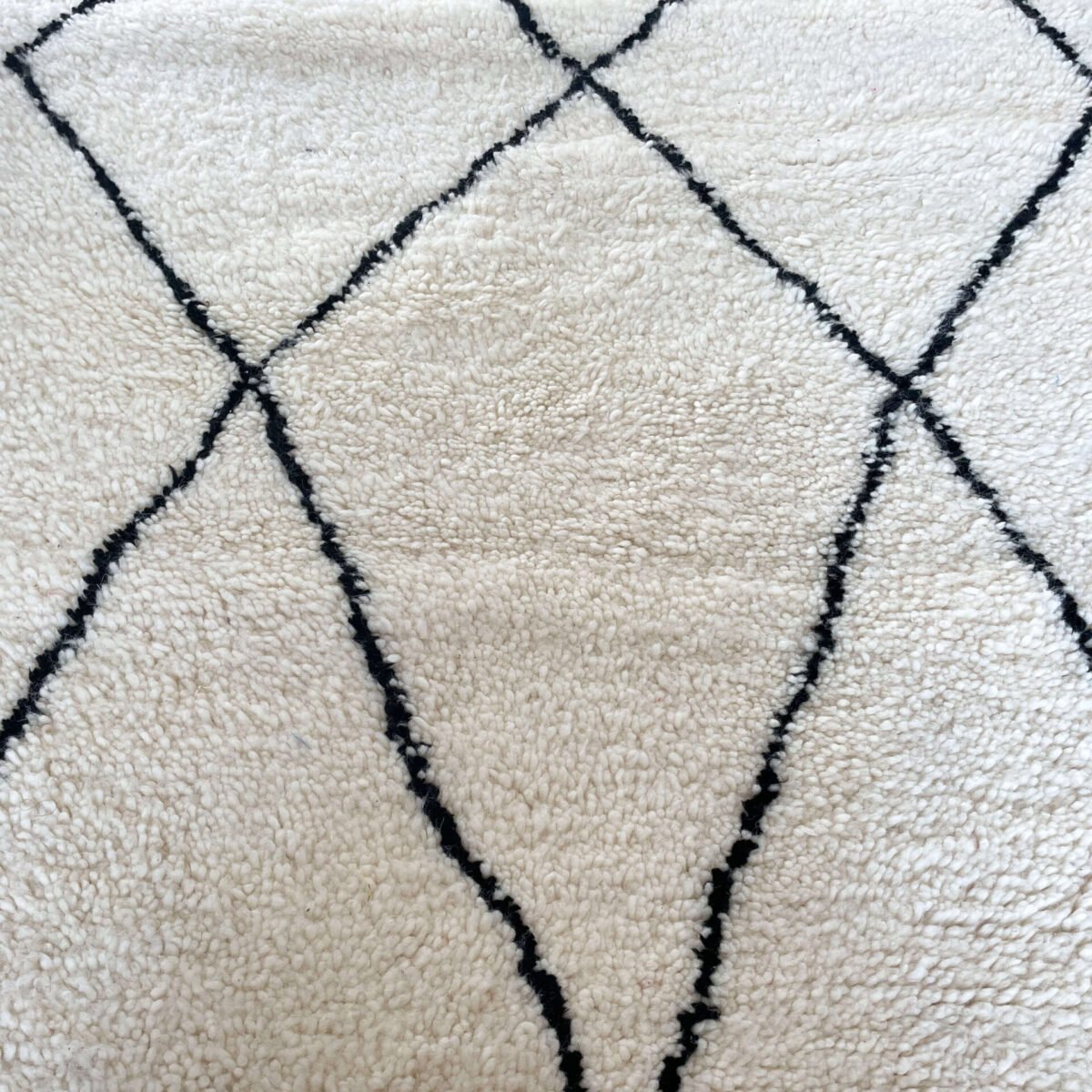 Élégant Tapis Couloir Laine | Style Berbère | 350x93 cm
