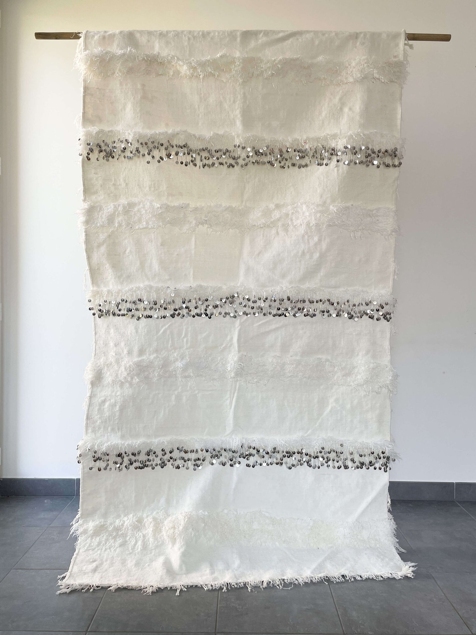 couverture berbère laine blanche