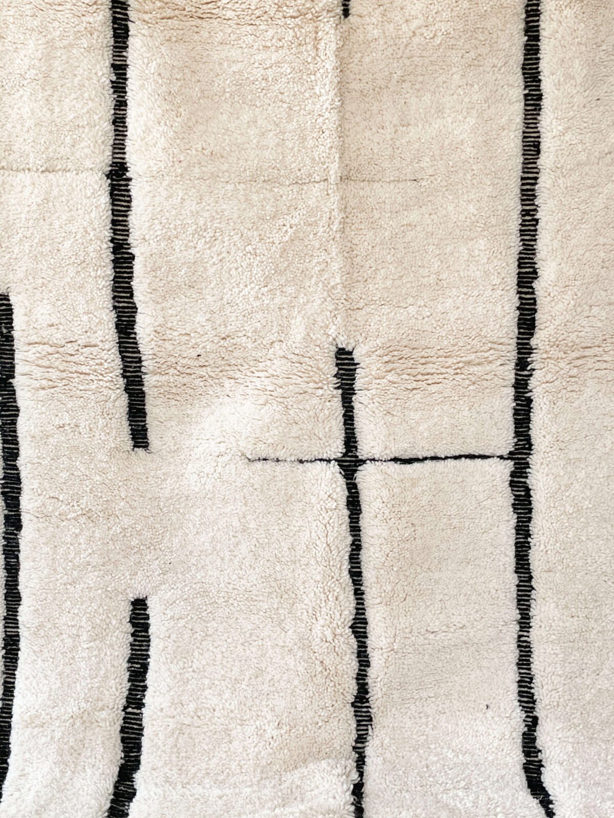 Tapis Berbère Laine Naturelle | 253x164cm | Fait Main | Pièce Unique