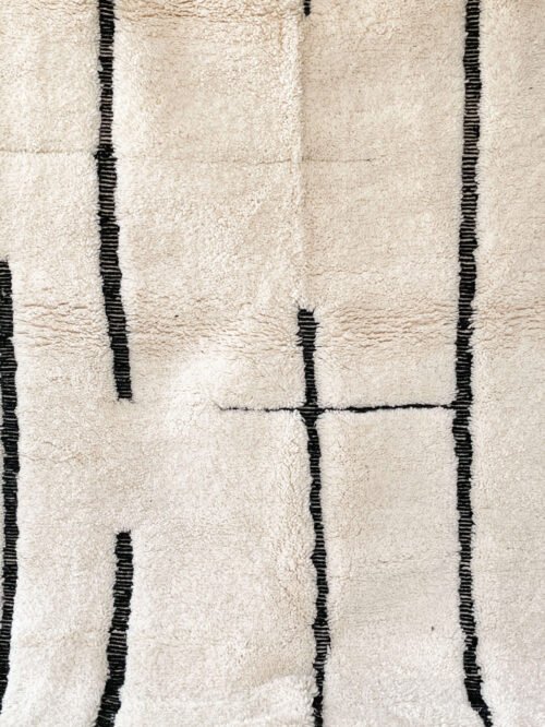Tapis Berbère Laine Naturelle | 253x164cm | Fait Main | Pièce Unique