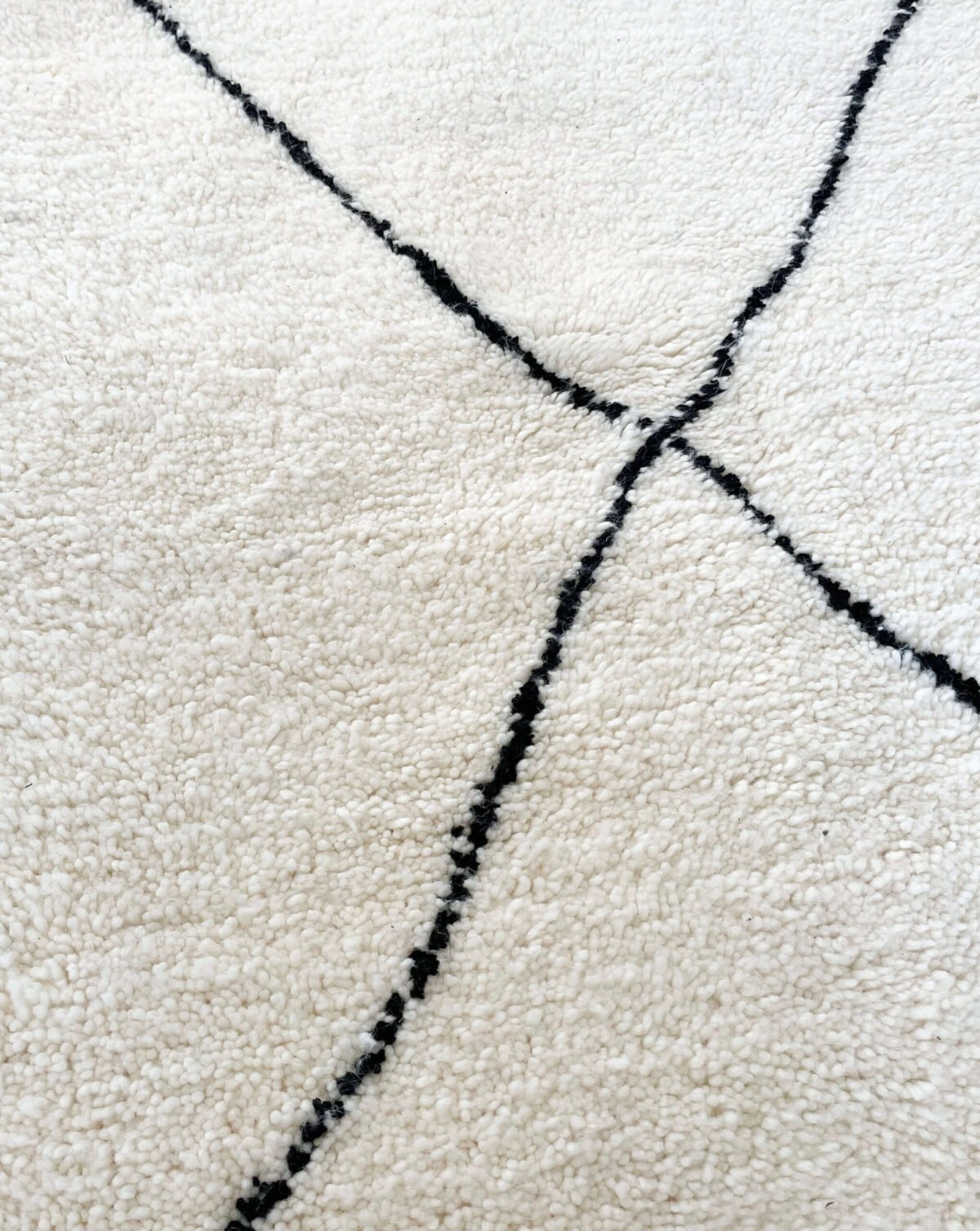 Tapis Couloir Laine Naturelle | 253x93cm | Berbère Fait Main