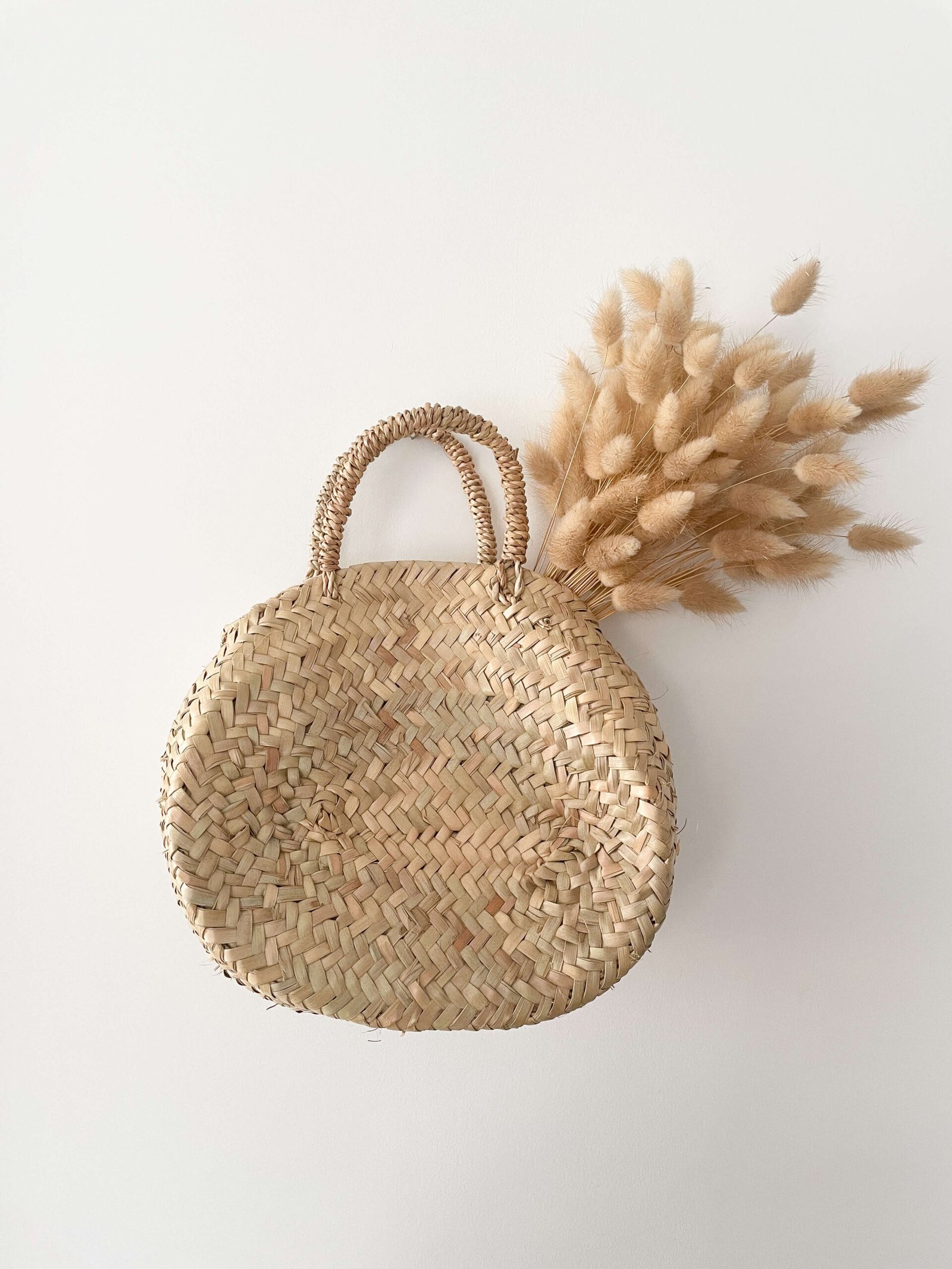 Petit Panier Osier Ovale Fait Main