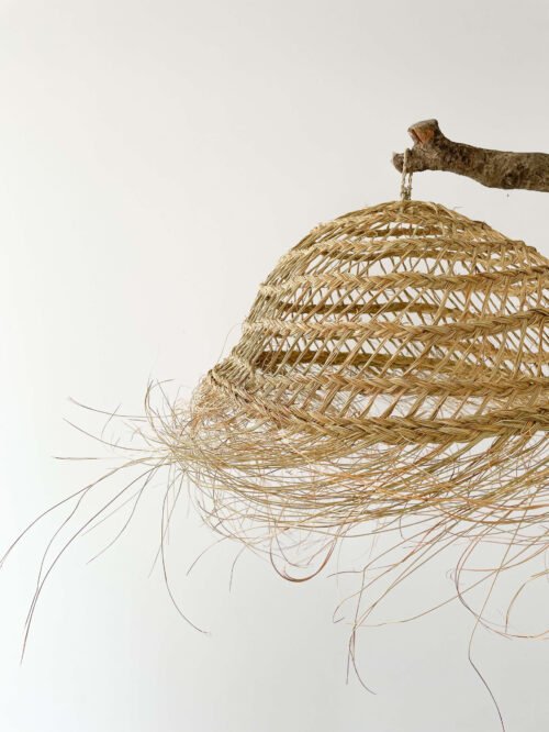 Suspension Osier Franges Bohème | Diamètre 50cm