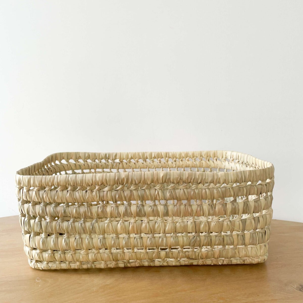 Panier Rangement Étagère Osier Naturel | 43x30x16cm