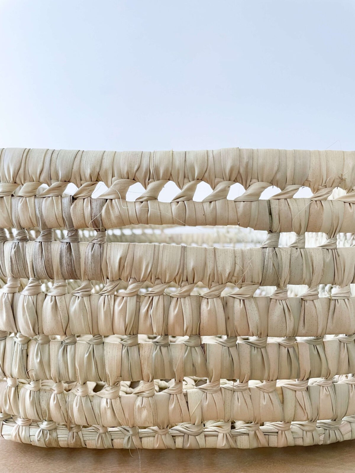 Panier Rangement Étagère Osier Naturel | 43x30x16cm