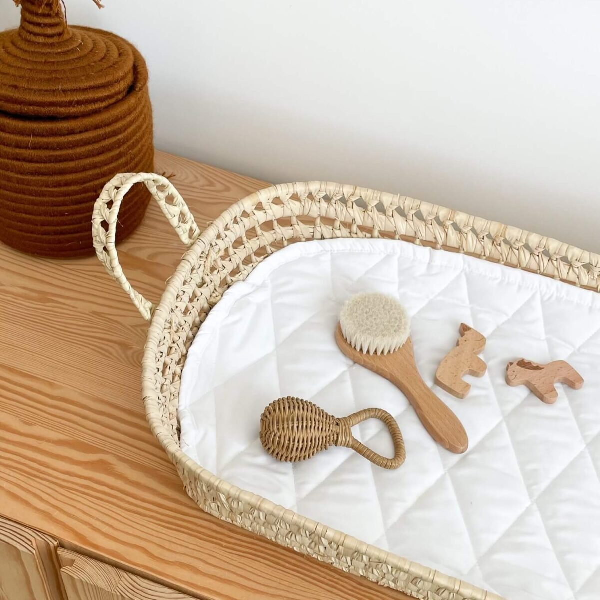 Panier à Langer Osier Grand Format | 72cm | Fait Main