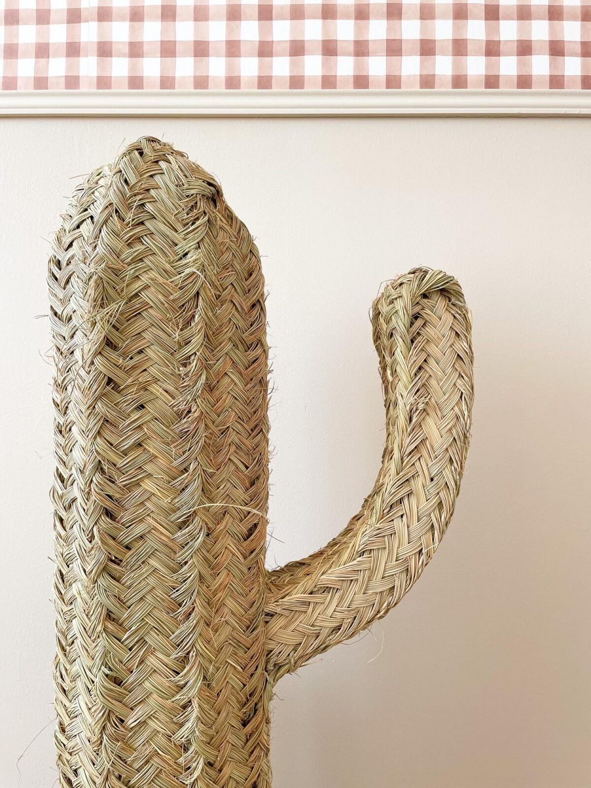Cactus Décoratif en Osier Tressé | Taille M/L