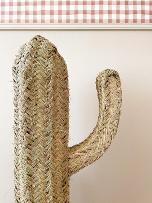 Cactus Décoratif en Osier Tressé | Taille M/L