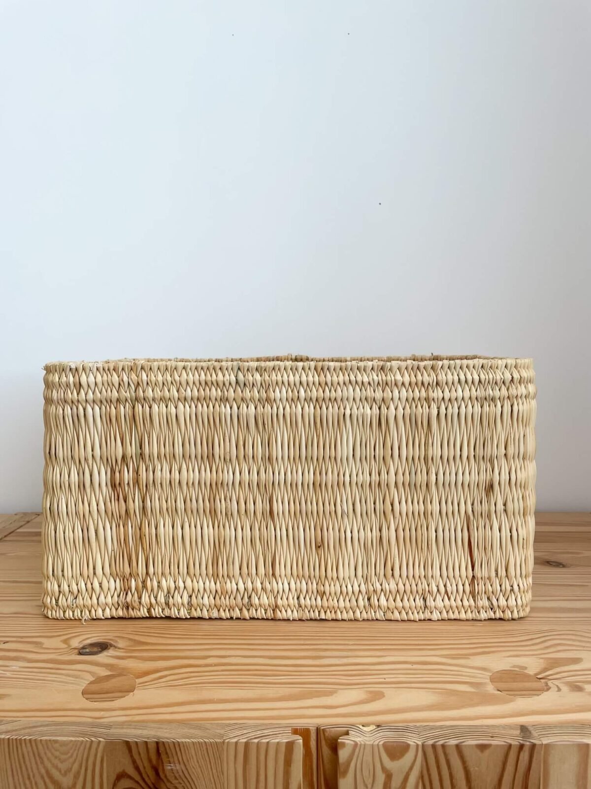 Panier Étagère Osier Rectangulaire | 41x31x21cm | Design