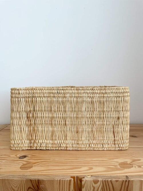 Panier Étagère Osier Rectangulaire | 41x31x21cm | Design