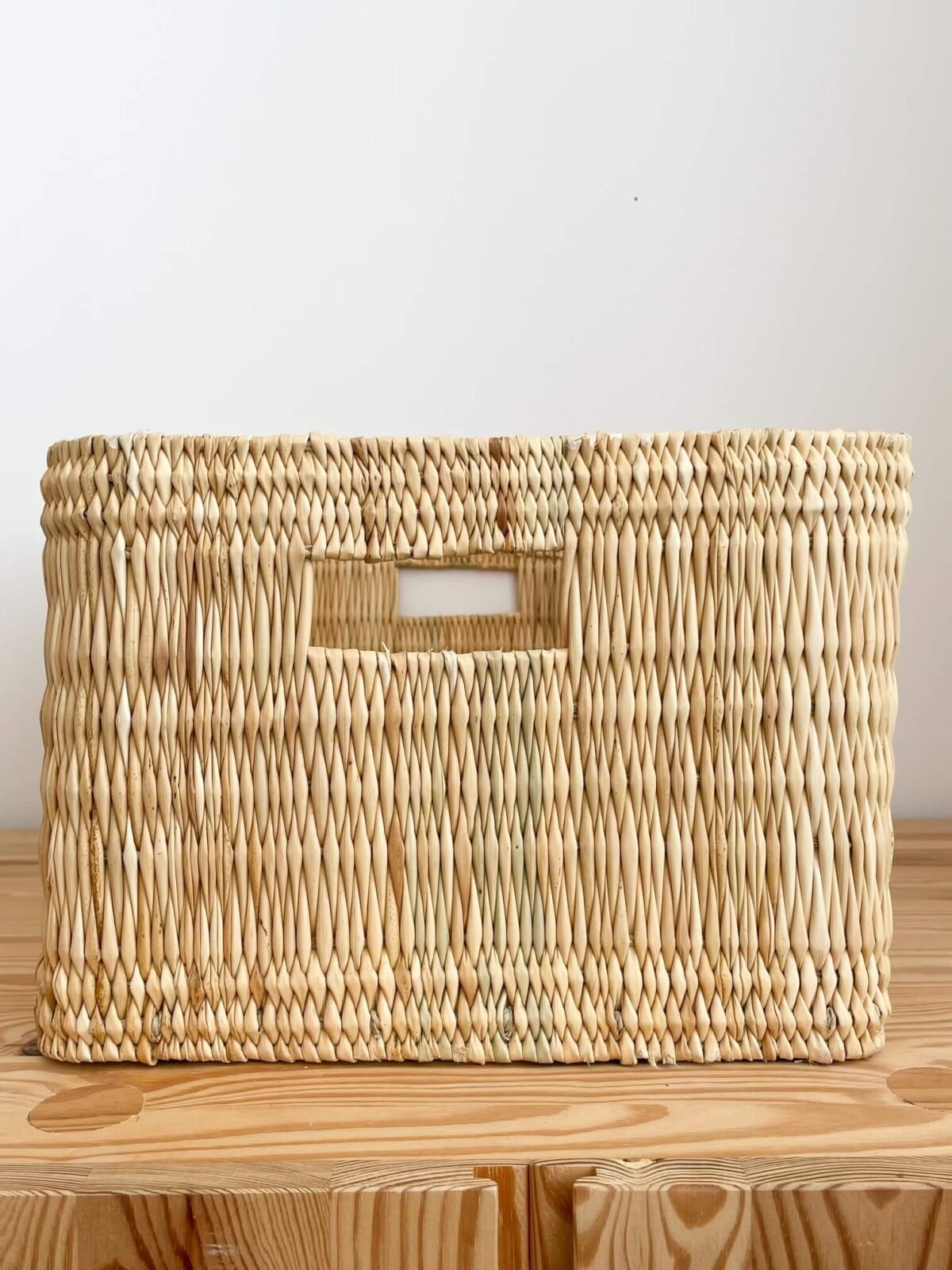 Panier Étagère Osier Rectangulaire | 41x31x21cm | Design