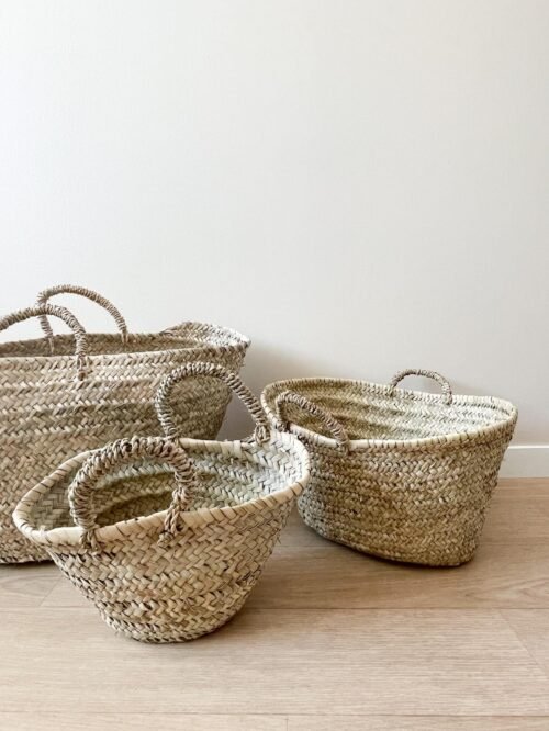Paniers Rangement Osier | 3 Tailles | Organisation & Décoration