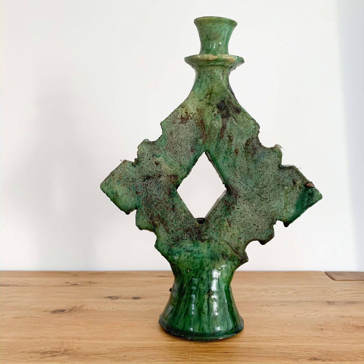 Bougeoir Tamazight Tamegroute en Poterie | 30x20 cm