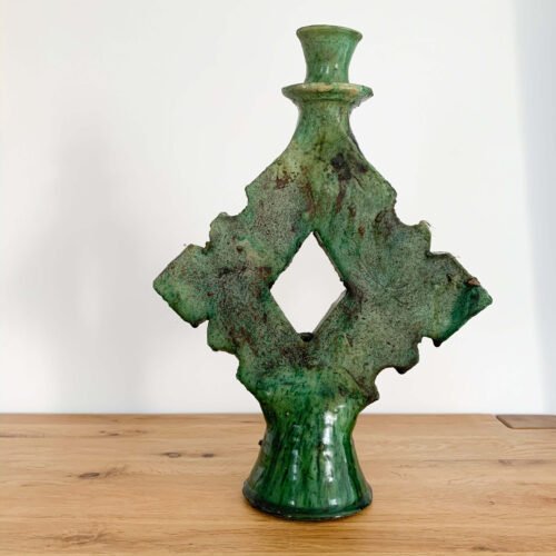 Bougeoir Tamazight Tamegroute en Poterie | 30x20 cm