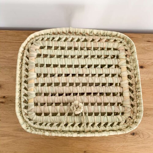 Boîte de Rangement en Feuilles de Palmier | 31x27x15 cm