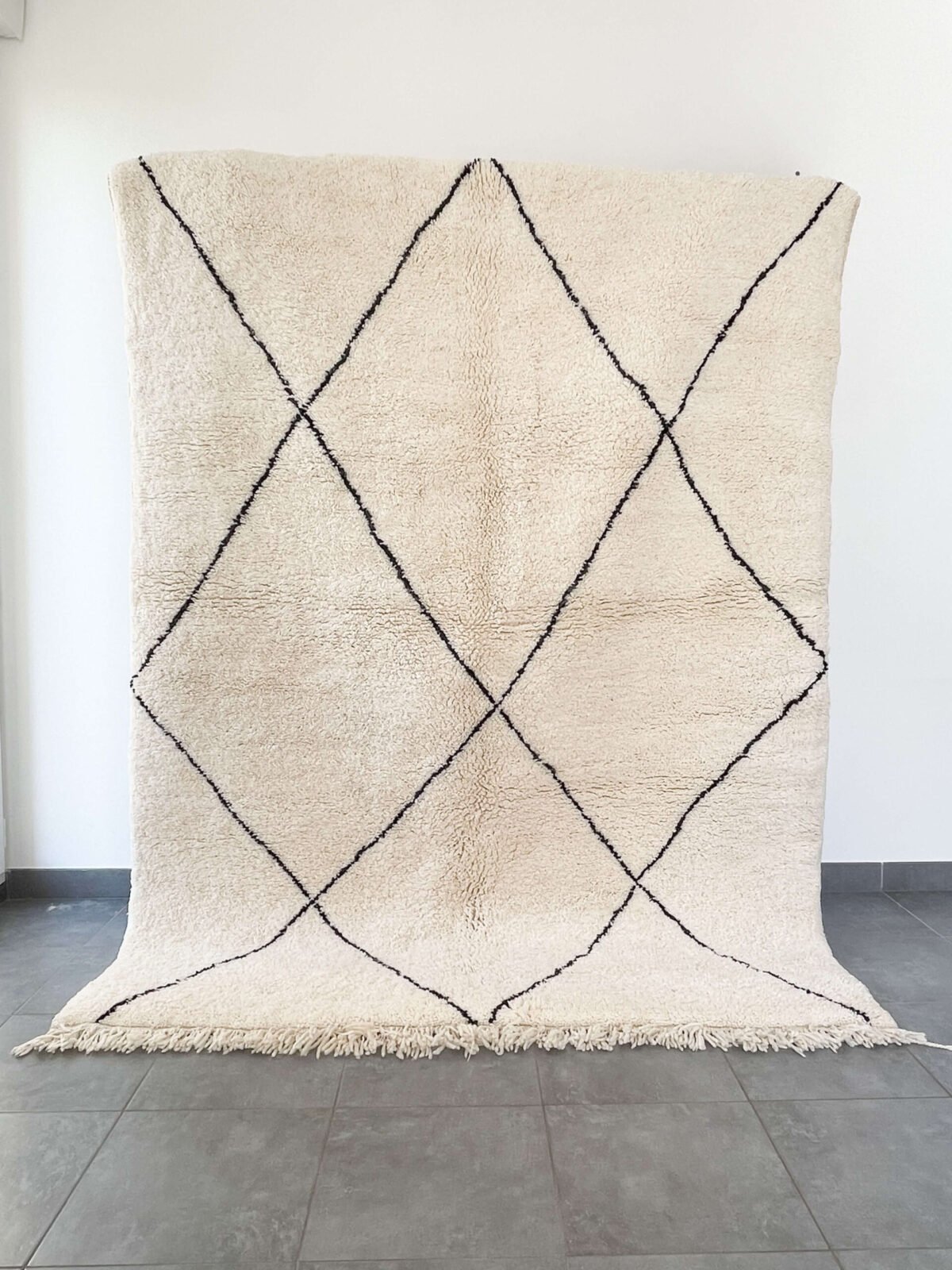 Tapis Beni Ouarain Authentique en Laine | 164x226 cm