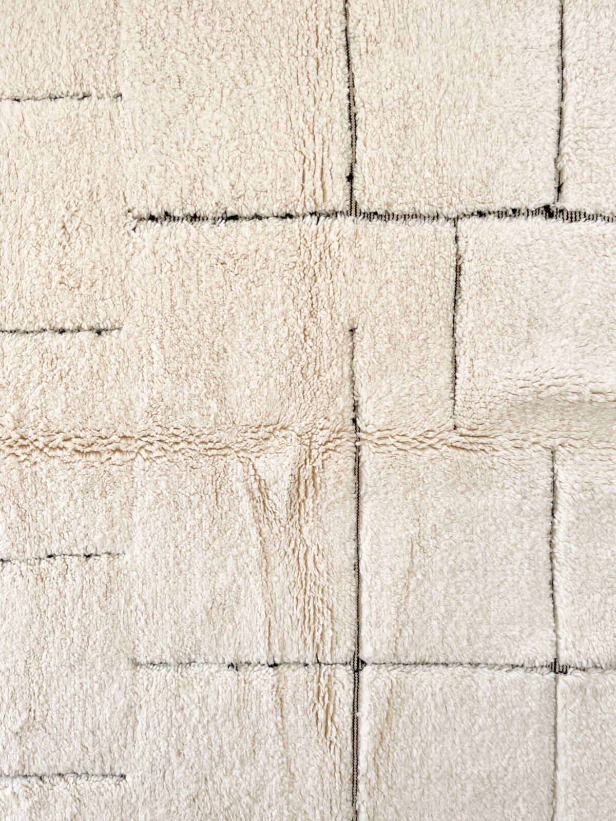 Tapis Beni Ouarain Laine Artisanale | 159x216 cm