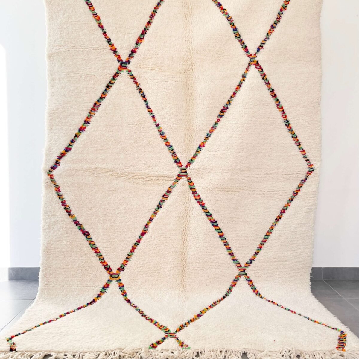 Tapis Berbère Beni Ouarain Arc-en-Ciel | 260x90 cm ou 270x170 cm