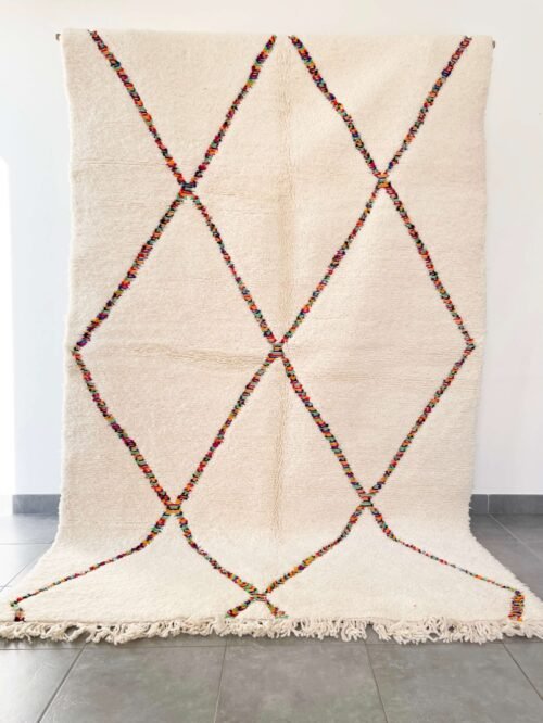 Tapis Berbère Beni Ouarain Arc-en-Ciel | 260x90 cm ou 270x170 cm