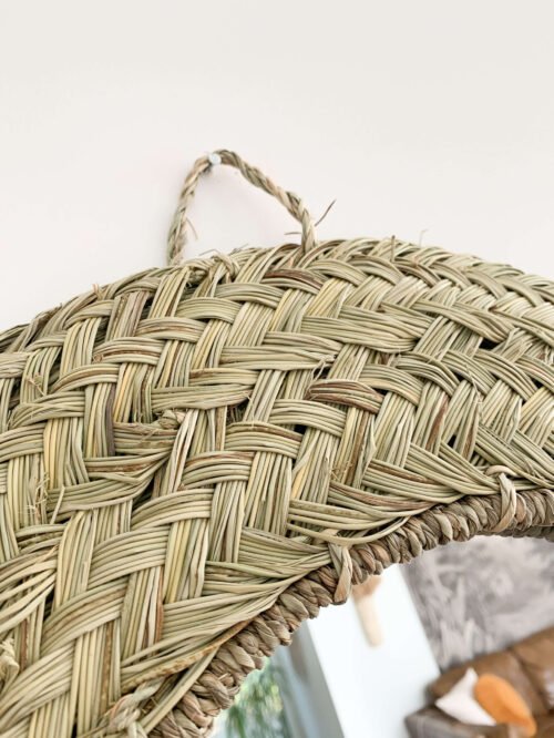 Miroir Rond en Fibres Naturelles | Diamètre 50 cm