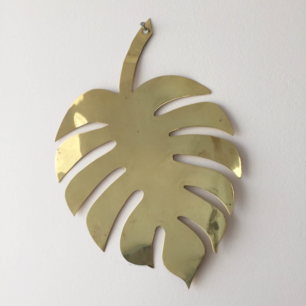 Bijou de Mur Monstera en Laiton | 17x13 cm