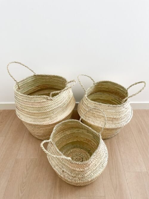 Panier de Rangement Boule en Osier | Tailles S, M & L