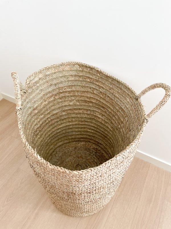 Grand Panier de Rangement Asskar en Feuilles de Palmier | Tailles M & L