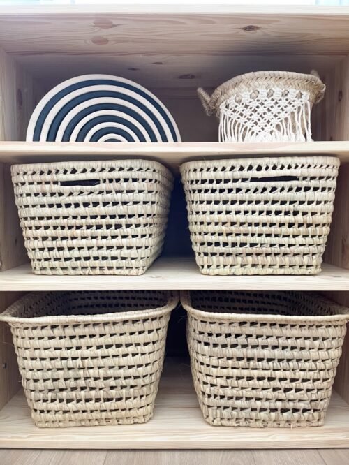 Panier de rangement en osier