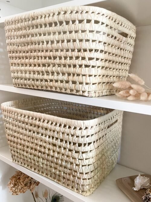 Panier de rangement en osier