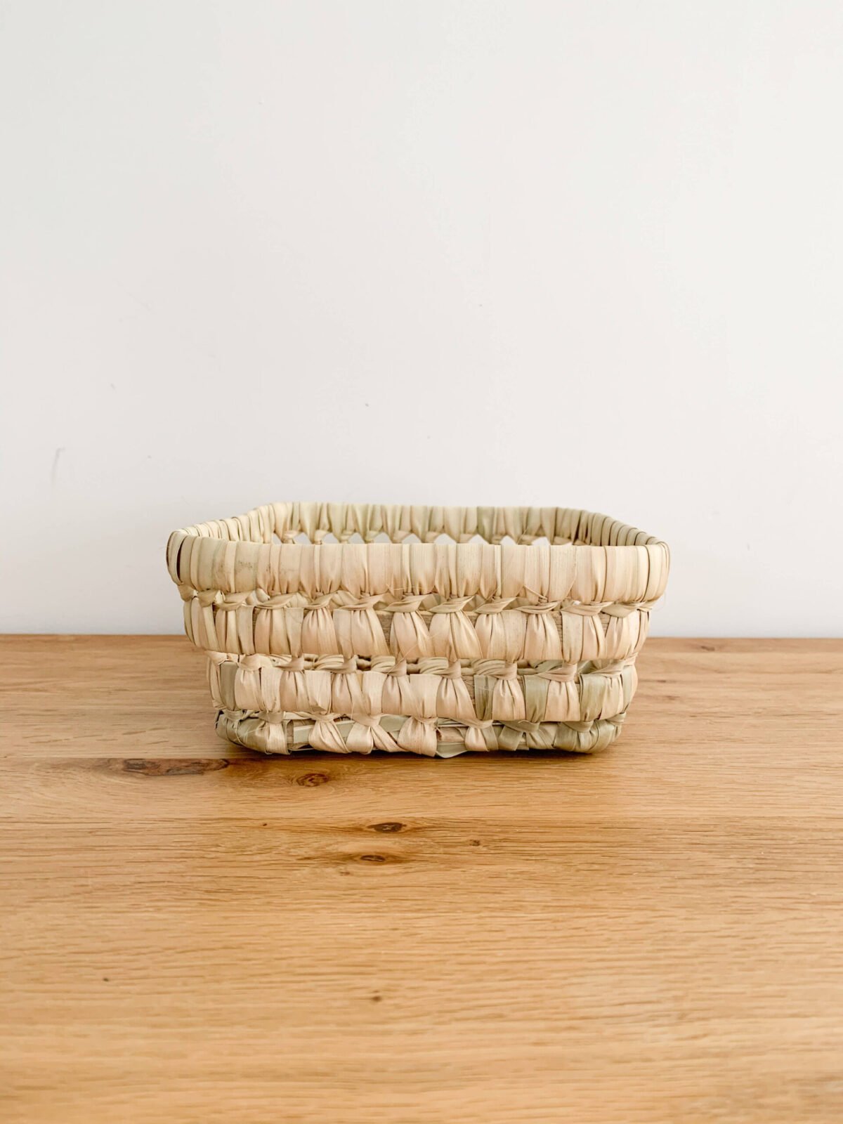 Panière Carrée en Osier | 17x17x7 cm