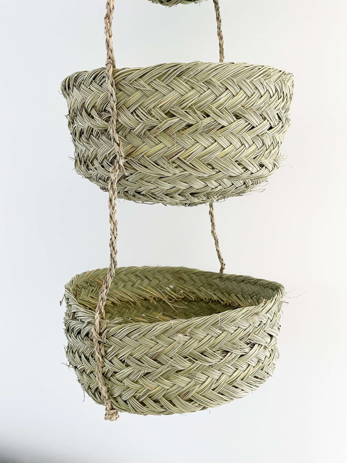 Paniers Suspendus Gigognes en Fibres Naturelles | 93 cm