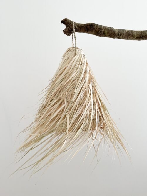 Suspension à Franges Bohème en Fibres Naturelles | 30x35 cm