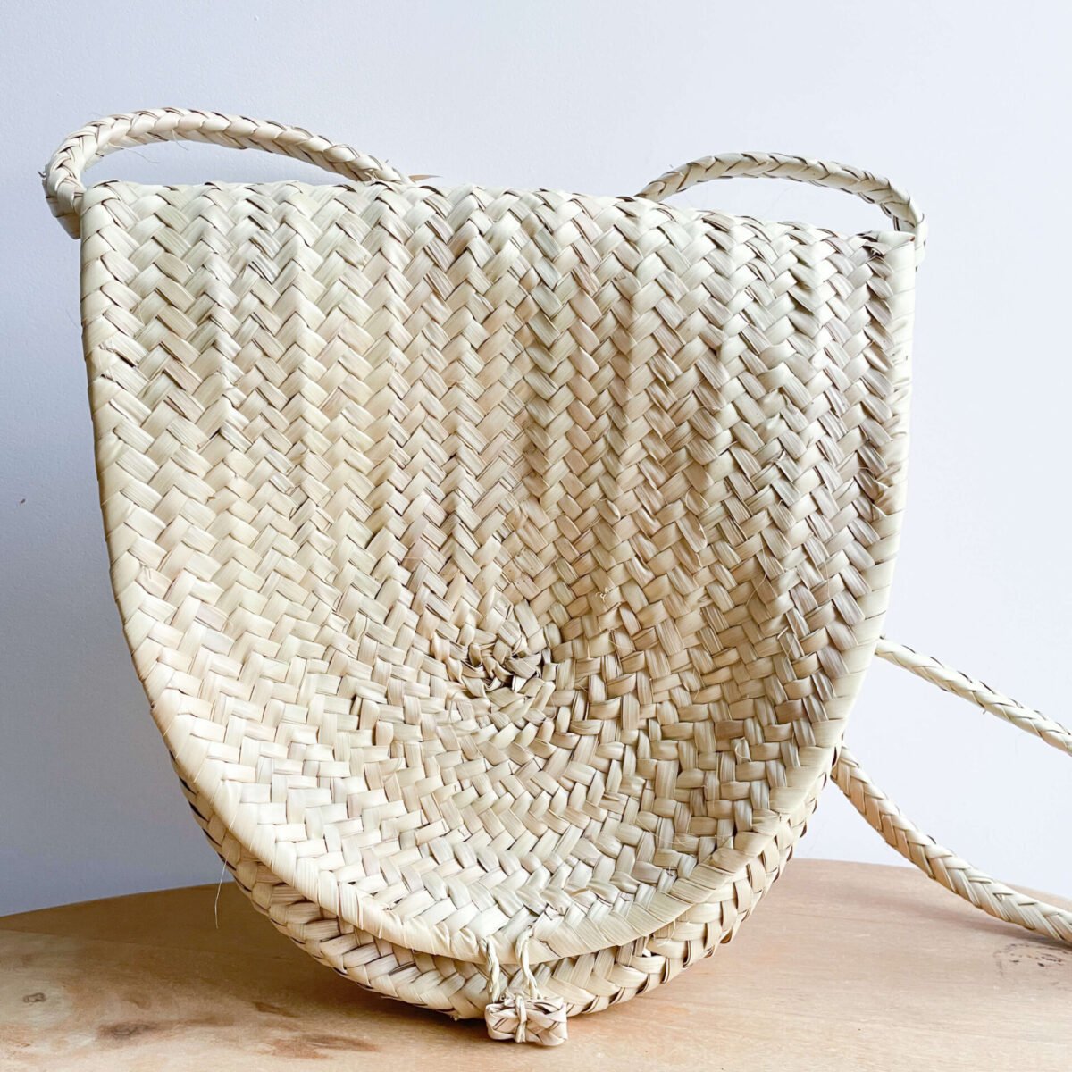 Besace en Osier Artisanale | Sac Bandoulière Bohème 30x33x7cm