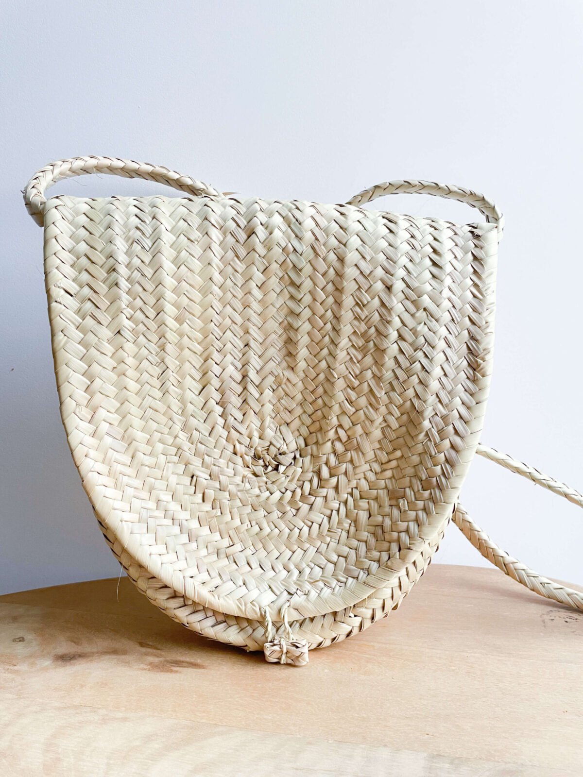 Besace en Osier Artisanale | Sac Bandoulière Bohème 30x33x7cm