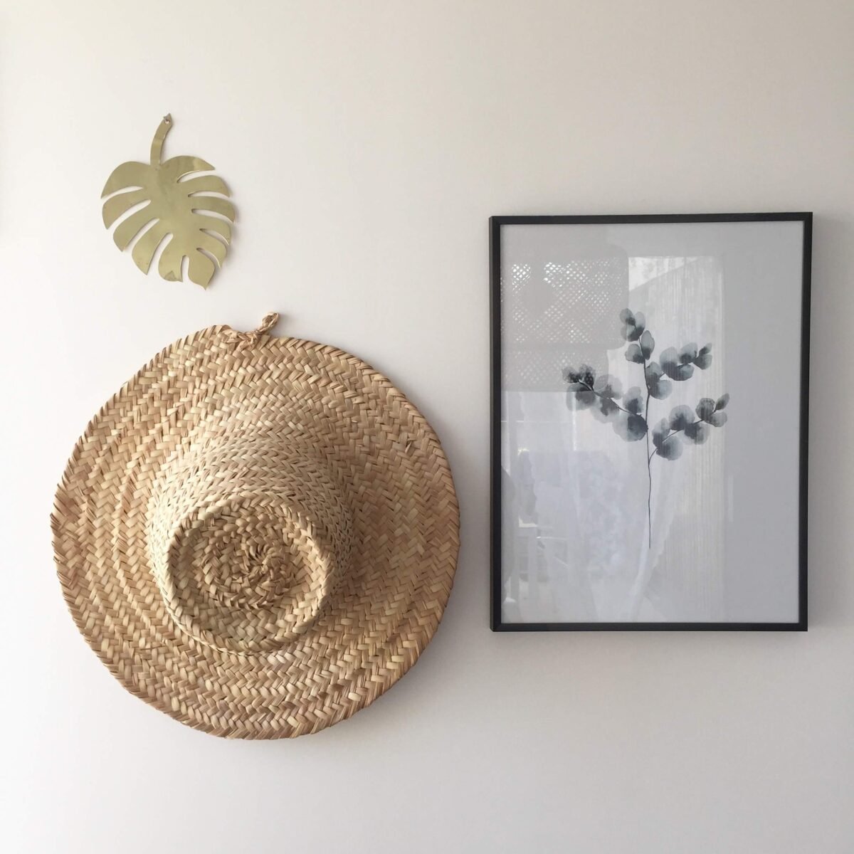 Bijou de Mur Monstera en Laiton | 17x13 cm