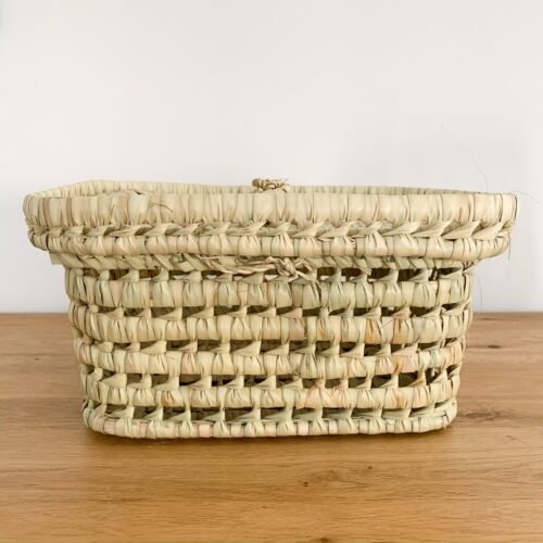 Boîte de Rangement en Feuilles de Palmier | 31x27x15 cm