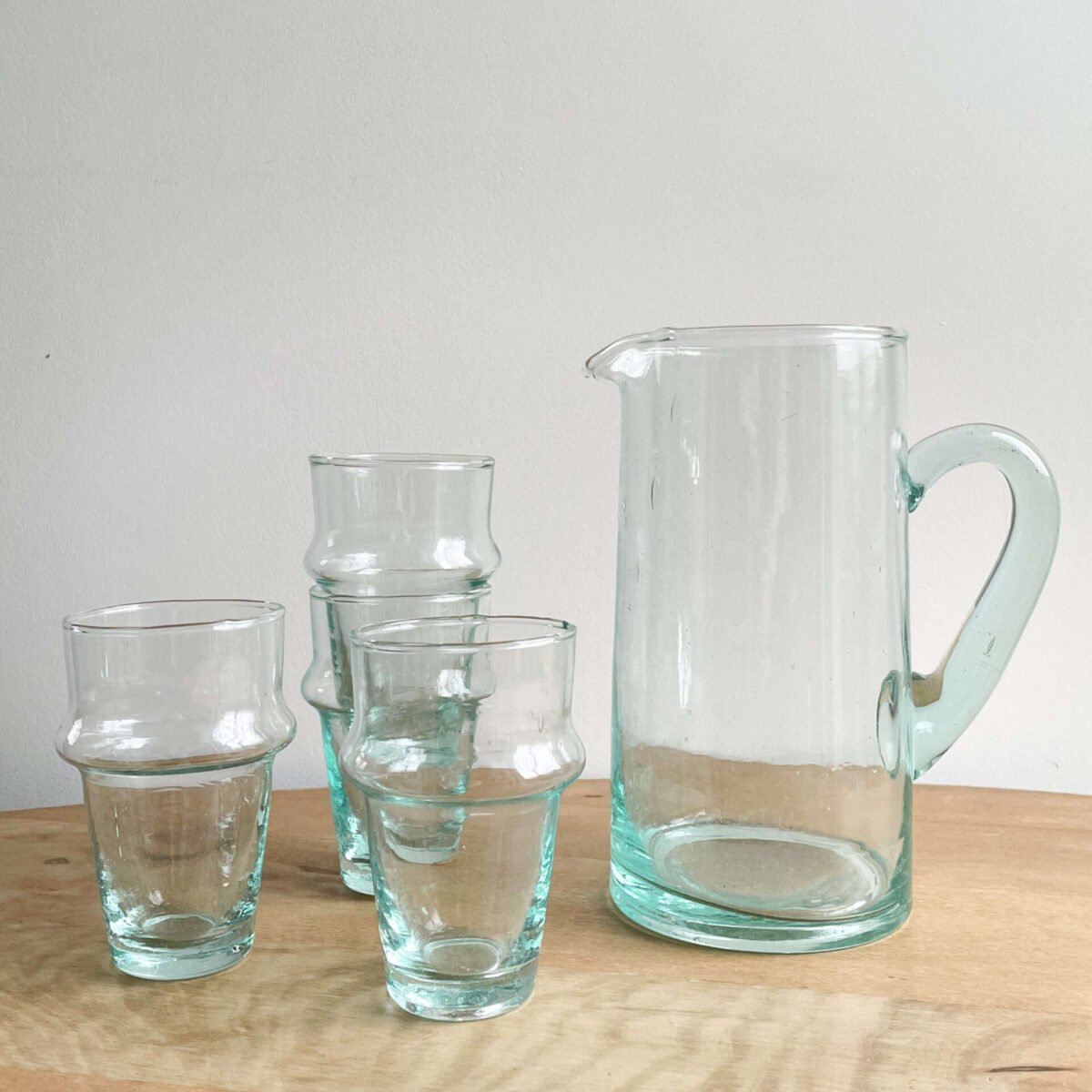Carafe et Verres Beldi Soufflés | 1L Carafe, 4 Verres