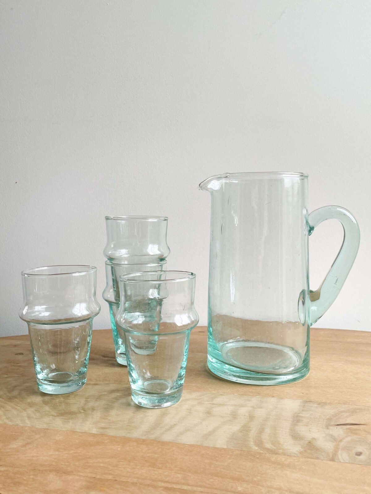 Carafe et Verres Beldi Soufflés | 1L Carafe, 4 Verres