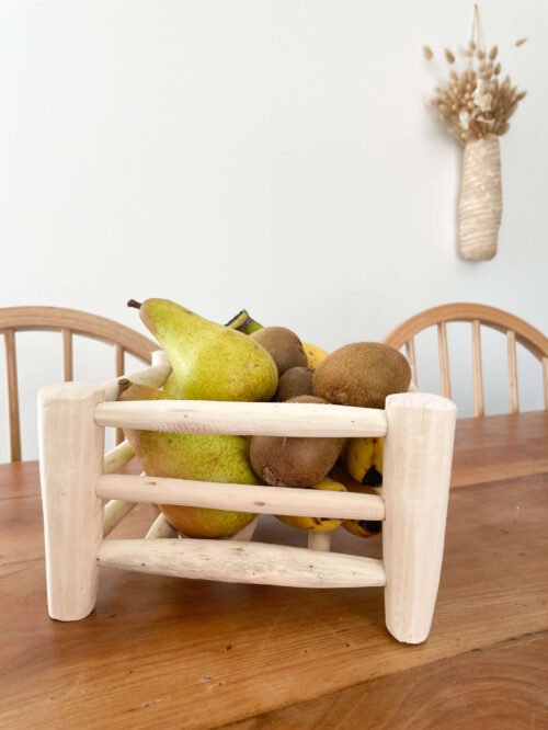 Corbeille à Fruits Beldi en Bois de Citronnier | Artisanat